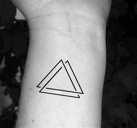 Triangle Tattoo Triple Triangle Tattoo Three Triangles Tattoo Celtic Tattoo In Triangle