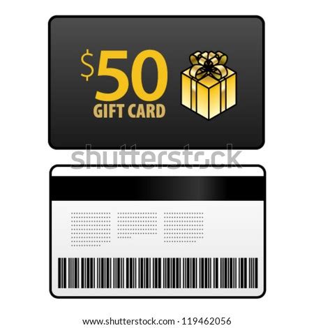Check spelling or type a new query. A $50 Gift Card, Front And Back, Shown Front-On. Stock Vector Illustration 119462056 : Shutterstock