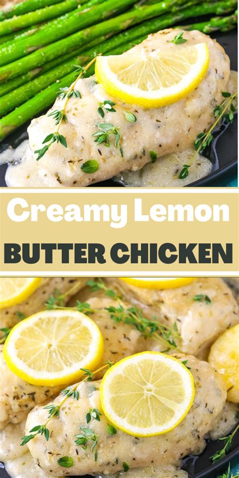 Creamy Lemon Butter Chicken Recipe In 2023 Creamy Lemon Butter