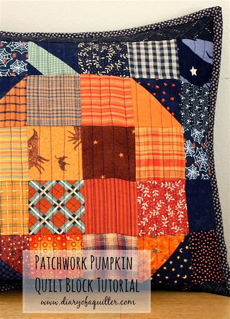 Patchwork Pumpkin Quilt Block And Table Runner Tutorial Diary Of A