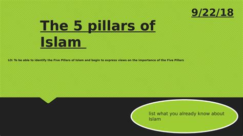 5 Pillars Of Islam Teaching Resources