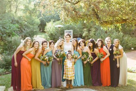All Different Color Bridesmaid Dresses Wedding Fall Bridesmaid