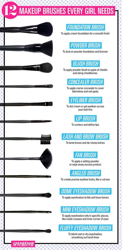 This Handy Chart Will Help You Figure Out What All Those Brushes Are