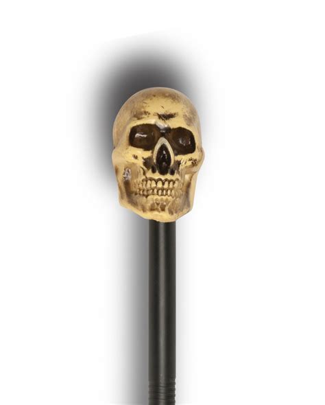 Walking Stick With Antique Skull For Halloween Horror