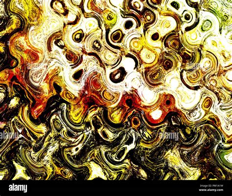Art Abstract Black And Yellow Chaos Pattern Background Like Lines In