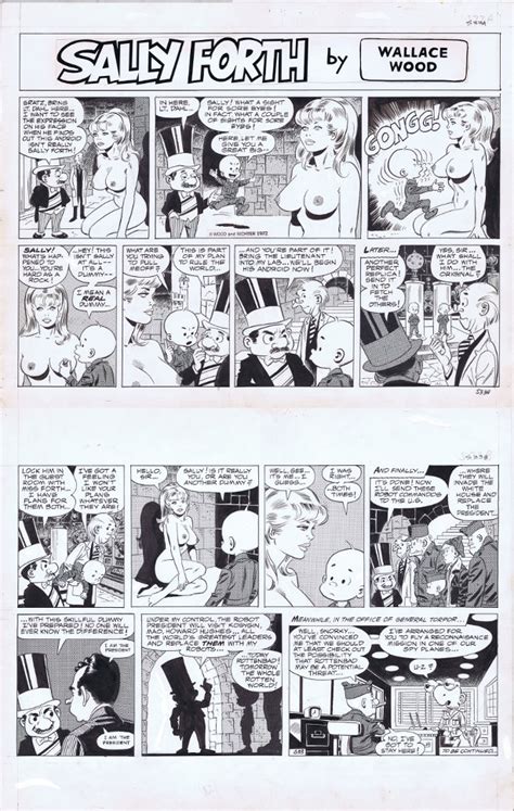 sally forth by wally wood 1972 in jeff singh s wallace wally wood comic art gallery room