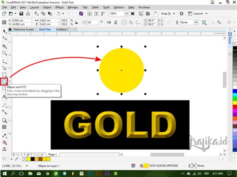 Karena gold dasarnya adalah unsur yang bisa memantulkan cahaya. Ini Dia! Cara Mudah Membuat Gold Text Effect di CorelDraw ...