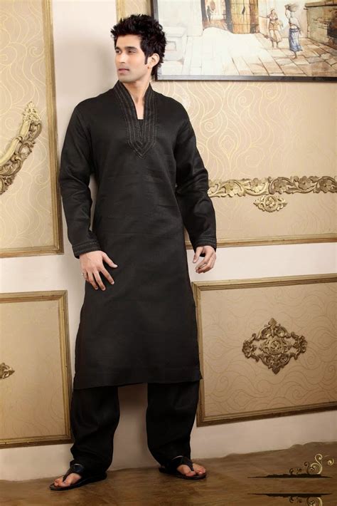 Party Wear Black Salwar Kameez For Men Lifestyle 350