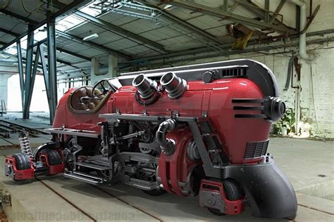 Train Art Diesel Punk Punk Art Retro Futurism Exotic Cars