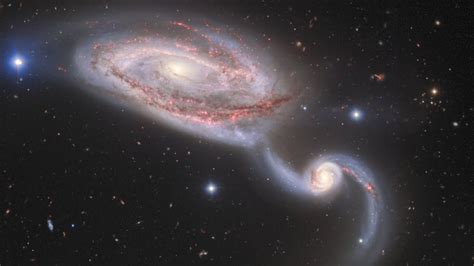Scientists Capture Two Galaxies Caught In A Cosmic Dance Youtube