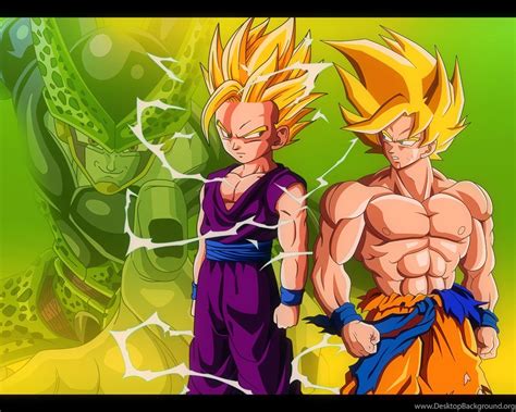 Cell does this to trunks as well, mocking his inexperience in combat, his failure to save gohan in his timeline, letting him know that it's his fault that cell has come to the past, and finally adding that he killed his (cell's) version of trunks. Dragon Ball Z Gohan Vs Cell Wallpapers 1388116 Desktop Background