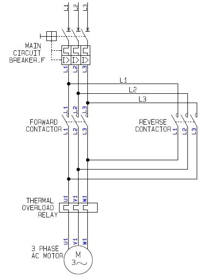 Control Circuit Diagram Forward Reverse