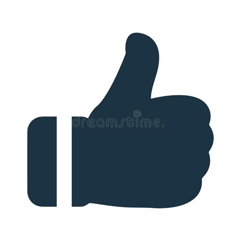 Thumbs Up Favorite Hand Like Icon Stock Vector Illustration Of