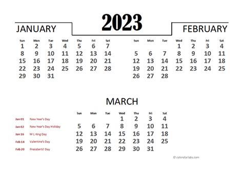2023 Excel Quarterly Calendar Template Free Printable Templates