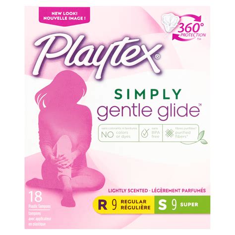 Playtex Simply Gentle Glide Scented Tampons Multi Pack Regularsuper
