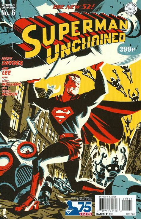 Superman Unchained 6 Cover G Incentive 75th Anniversary Golden Age