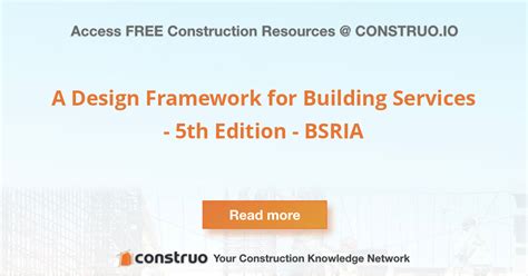 A Design Framework For Building Services 5th Edition Bsria Construo