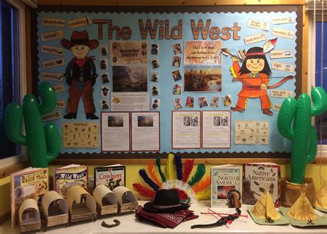 Wild West Classroom Display Native Americans And Cowboys Wild West