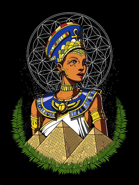Egyptian Queen Nefertiti Digital Art By Nikolay Todorov Fine Art America
