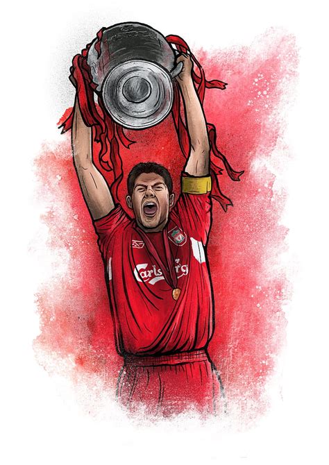 Steven Gerrard Champions League Football Legend Liverpool Fc Hd