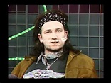 Bono U2 TV Gaga RTE 1986 question from Paddy Talbot in the audience ...