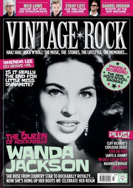Wanda Jackson Vintage Rock Magazine September 2019 Cover Photo