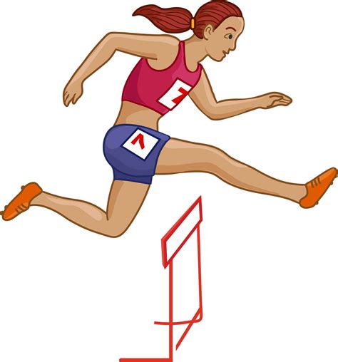 Track And Field Clipart Hurdles