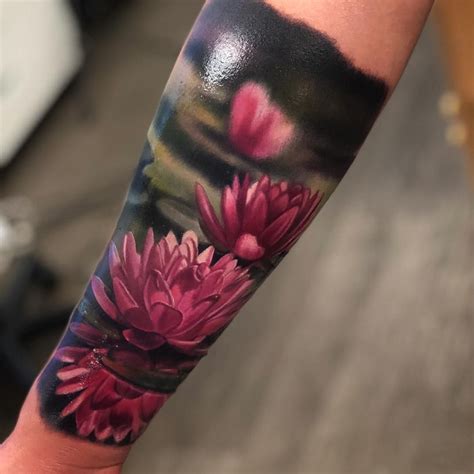 Image May Contain One Or More People Water Lily Tattoos Lily Tattoo