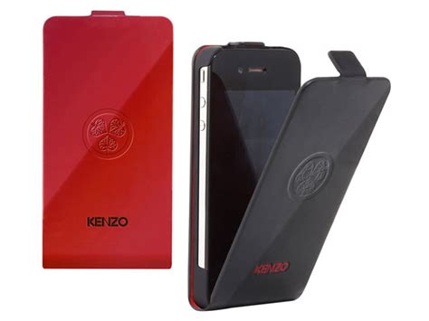 Kenzo Glossy Leather Flip Case Iphone 44s Hoesje