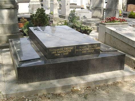 Tombe Dhenri Troyat Cimetière Du Montparnasse Saint Ouen Henri