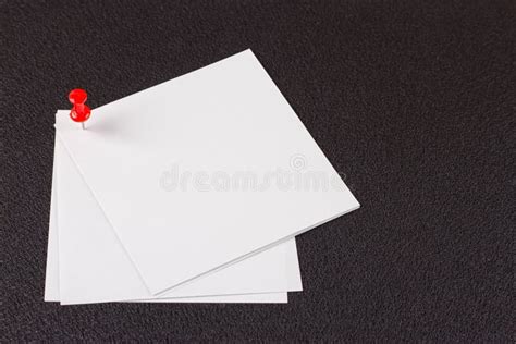 Note Paper With Red Pin Stock Photo Image Of Advertisement 97007780