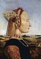 Portraif of Battista Sforza, Duchess of Urbino, by Piero della ...
