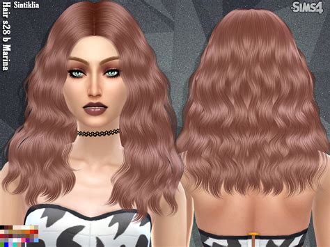 The Sims Resource Sintiklia Hair S28b Marina