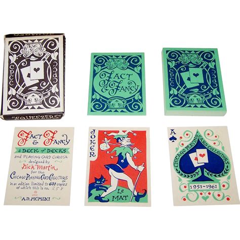 Custom playing cards printing game design company. Chicago Playing Card Collectors "Fact & Fancy" Playing Cards, Limited from twoforhisheels on ...