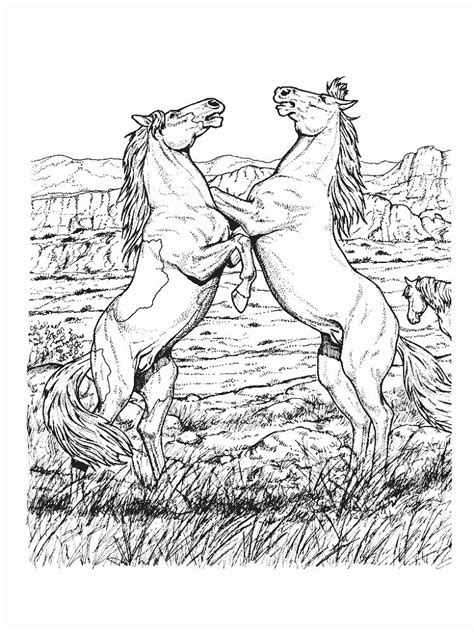 A horse is a strong animal and gives a lot of benefits for the people. horse coloring pages hard | Coloring Pages For Kids in ...