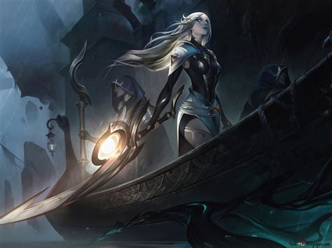 Sentinel Diana Splash Art League Of Legends Lol 8k Wallpaper Download