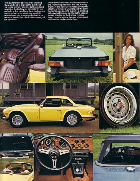 C1974 Triumph Tr6 Brochure Pg 7 Triumph Cars Triumph Tr6 Triumph Motor