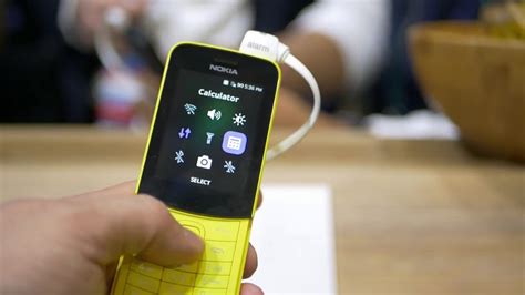 Nokia 8110 4G Dual Sim Yellow hands on Unboxing - YouTube