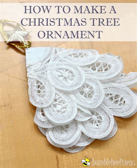 Making A Christmas Tree Ornament Out Of Doilies