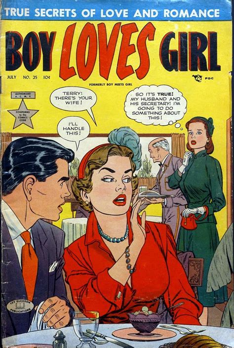 Boy Loves Girl V1 25 Lev Gleason Comic House Romance Comics