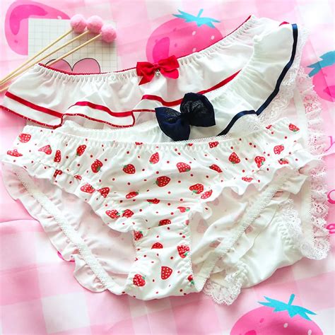 buy strawberry sailor navy style cute women s daily intimate panties girl s