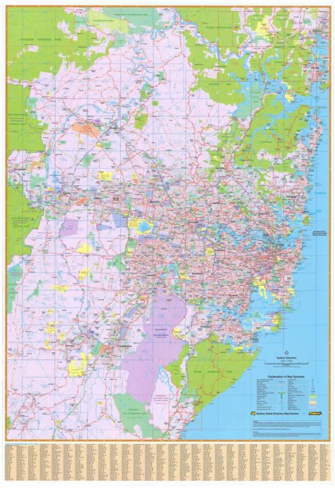 Buy Sydney Ubd Wall Map Laminated Mapworld