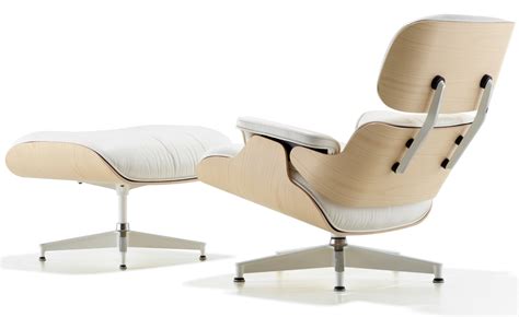 Having endured a history that spans over 60 years, the eames lounge chair & ottoman has its own share of arcane facts, including those regarding its designers, charles and ray. White Ash Eames® Lounge Chair & Ottoman - hivemodern.com
