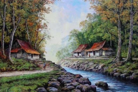Wallpaper Pemandangan Alam Terindah Di Dunia 41 Top Populer Lukisan Pemandangan Desa Jaman Dulu