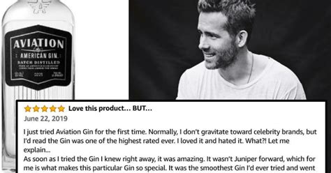 ryan reynolds writes review for his own gin company and it s glorious fail blog funny fails