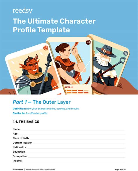 How To Create A Character Profile With Free Template 2023
