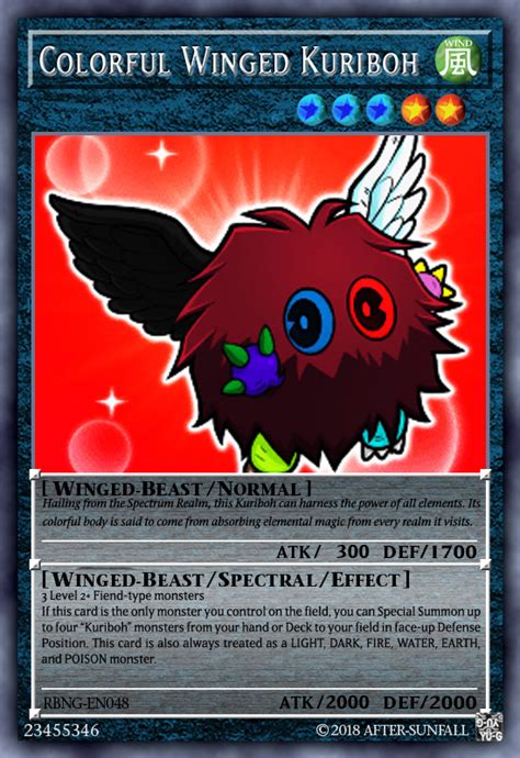 Colorful Winged Kuriboh Secret Rare By After Sunfall On Deviantart