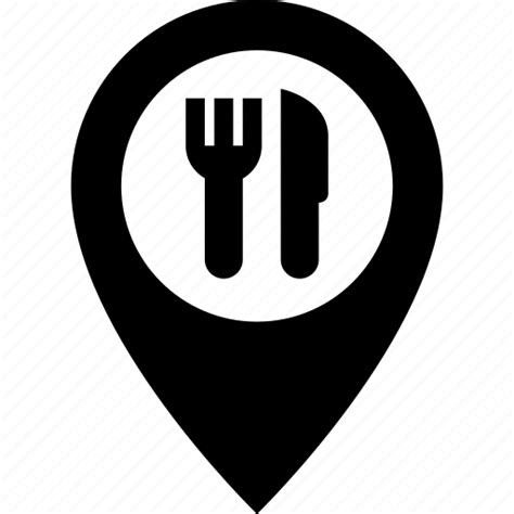 Address Destination Eatery Location Map Pin Restaurant Icon