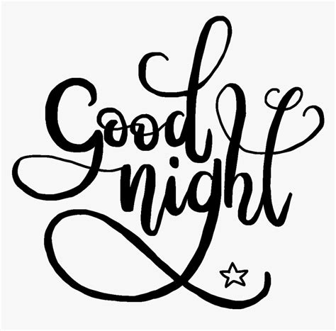 Transparent Good Night Clipart Black And White Gute Nacht