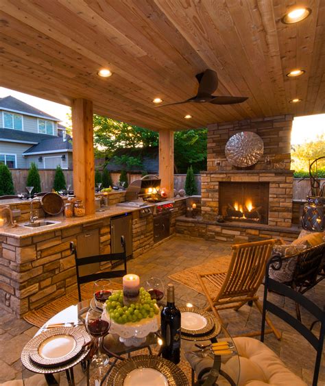 Pics Of Outdoor Kitchen And Patio Designs Image To U